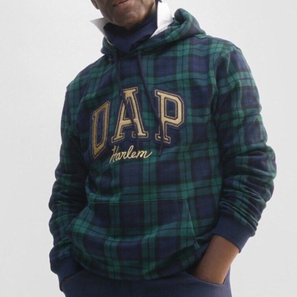 Gap x Dapper Dan Green Plaid Hoodie | Medium (M) | Unisex
